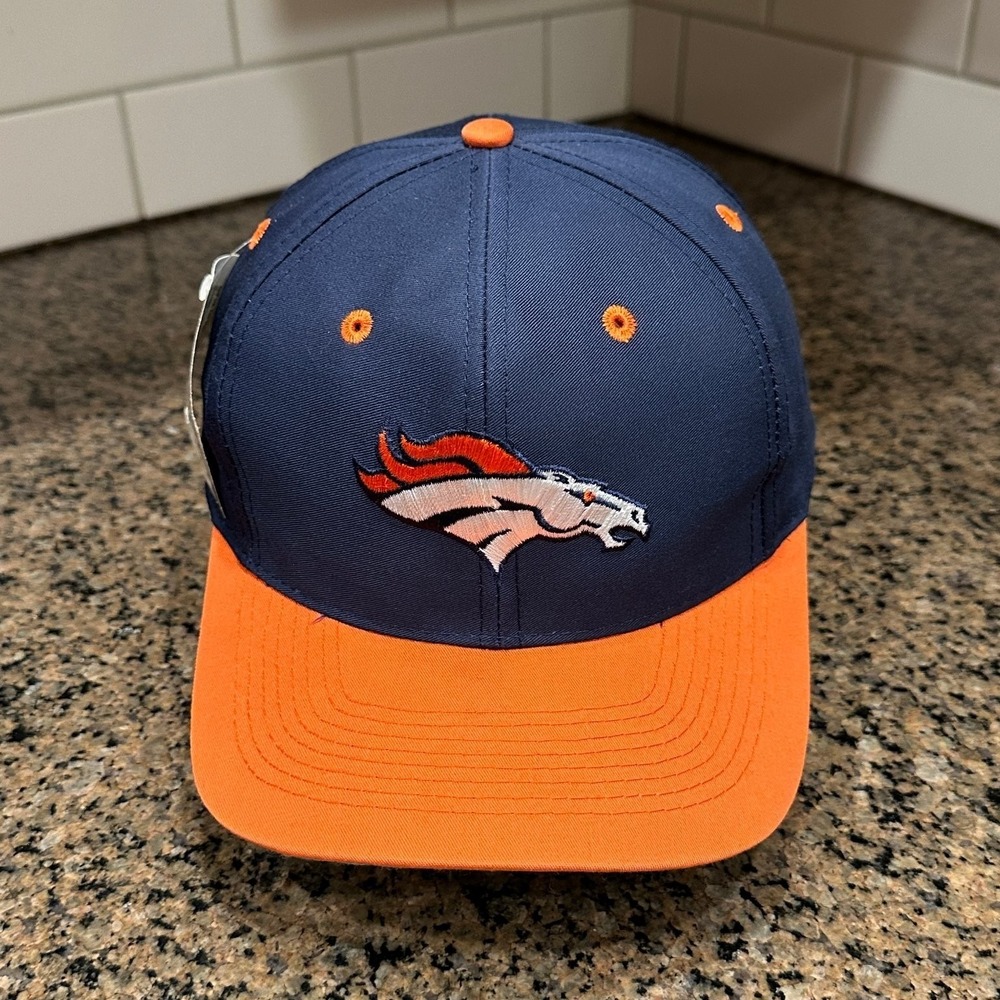 Denver Broncos Logo 7 Vintage 90s NFL Snapback Hat Cap Deadstock New